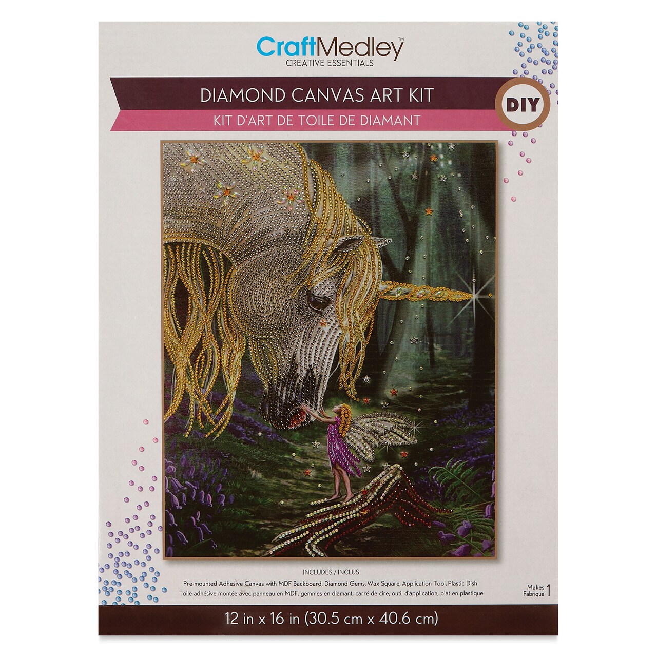 Craft Medley Diamond Painting Canvas Art Kit - Fantasy Friends